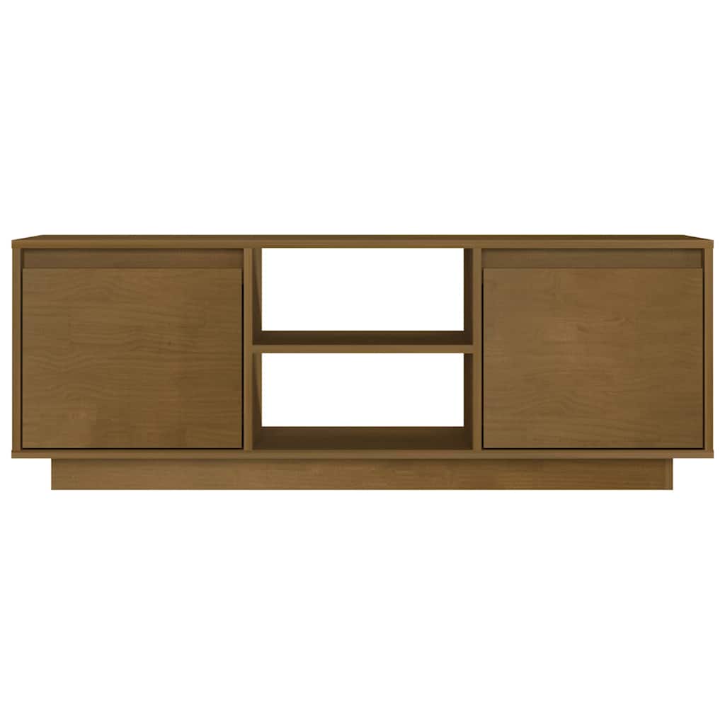 vidaXL TV Cabinet 110x30x40 cm Solid Acacia Wood