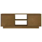 vidaXL TV Cabinet 110x30x40 cm Solid Acacia Wood