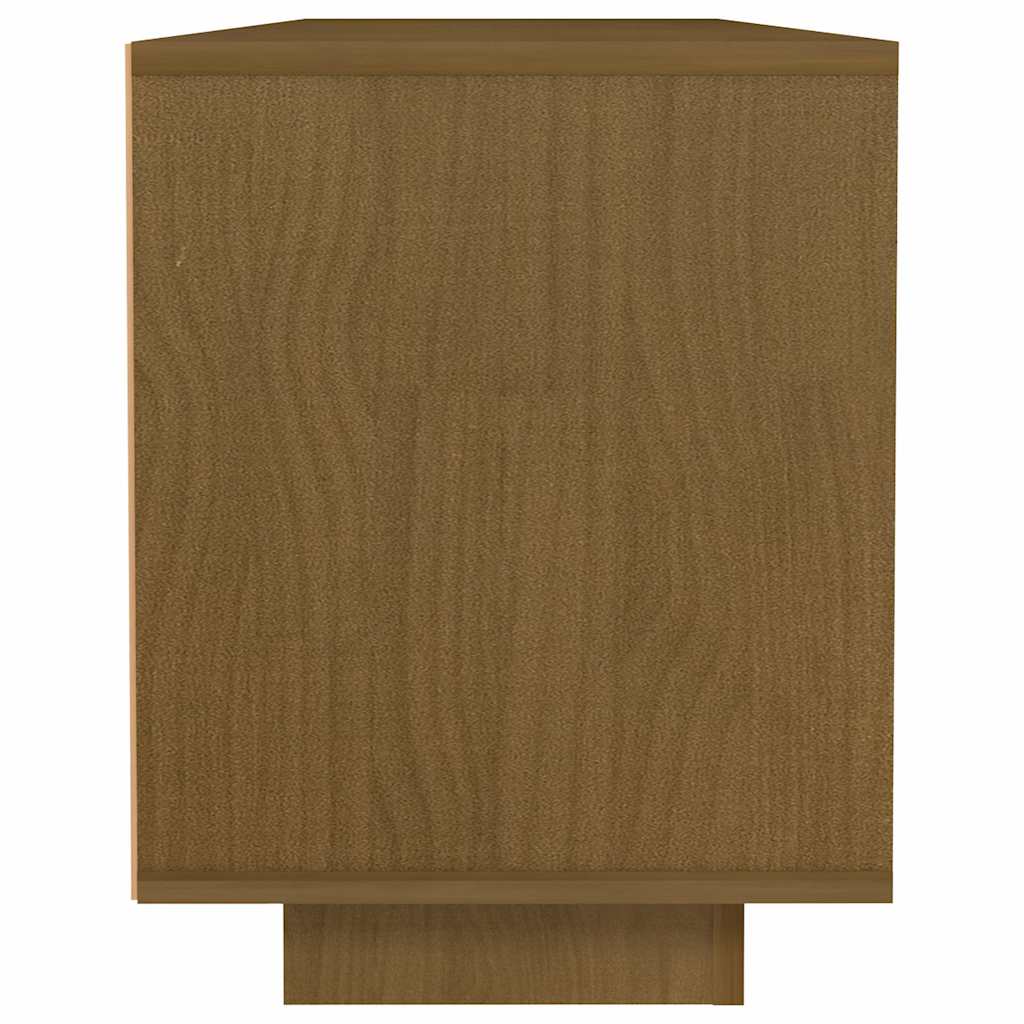 vidaXL TV Cabinet 110x30x40 cm Solid Acacia Wood