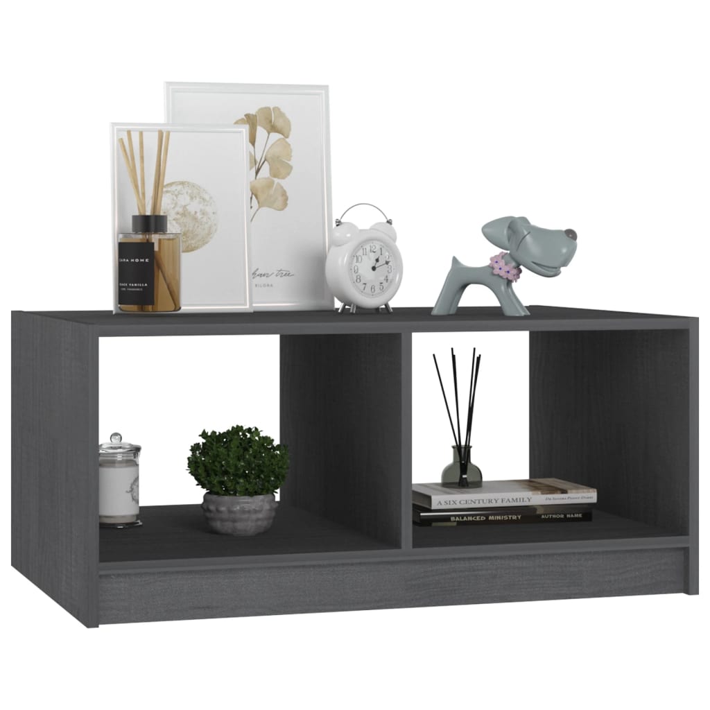 809906 vidaXL Salontafel 75x50x33,5 cm Massief Hout Grenen