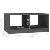 809906 vidaXL Salontafel 75x50x33,5 cm Massief Hout Grenen