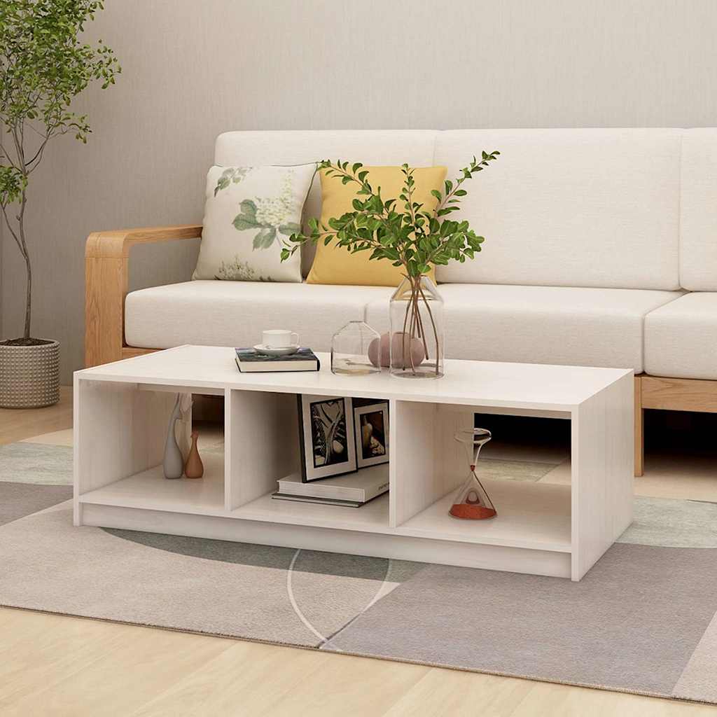 vidaXL Salontafel 110x50x34 cm massief vurenhout