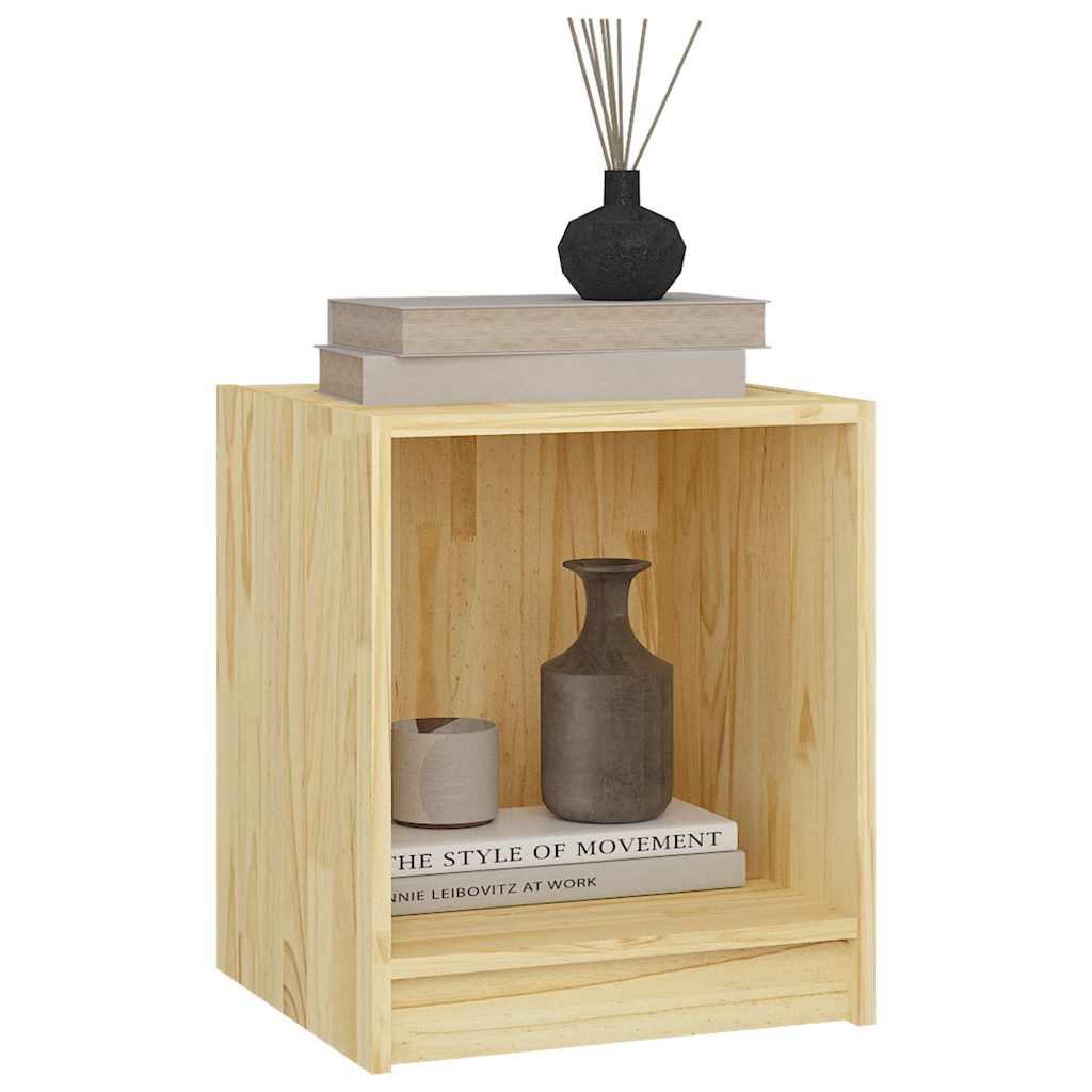 vidaXL Bedside Cabinet 35.5x33.5x41.5 cm Solid Pine Wood