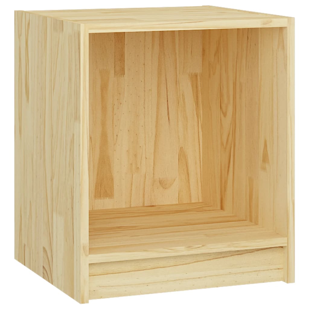 vidaXL Bedside Cabinet 35.5x33.5x41.5 cm Solid Pine Wood
