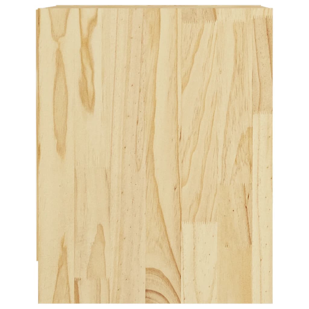 vidaXL Bedside Cabinet 35.5x33.5x41.5 cm Solid Pine Wood