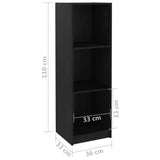 vidaXL Boekenkast/kamerscherm 36x33x110 cm massief grenenhout grijs