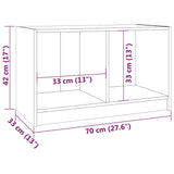 vidaXL Tv-meubel 70x33x42 cm massief grenenhout