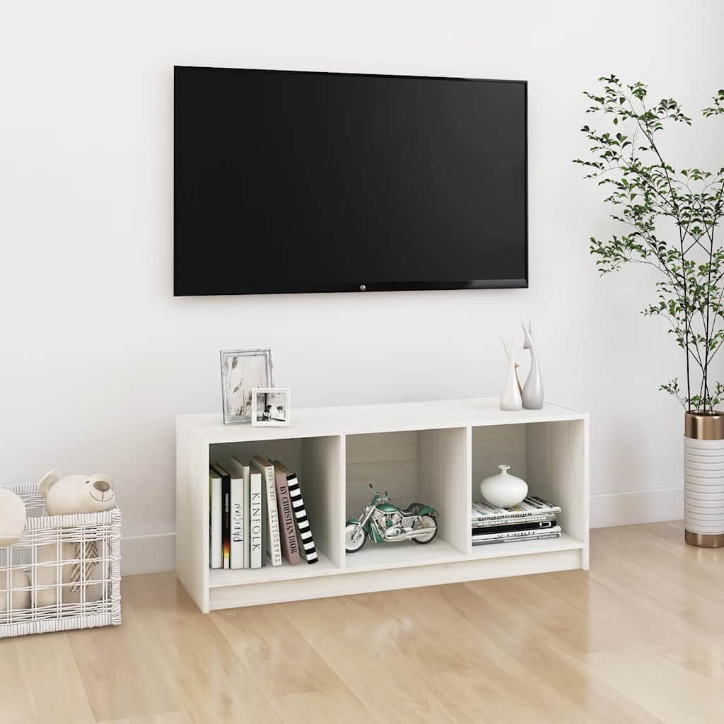 vidaXL Tv-meubel 104x33x41 cm massief grenenhout