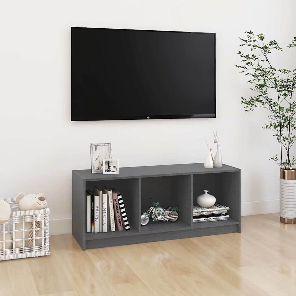 vidaXL Tv-meubel 104x33x41 cm massief grenenhout