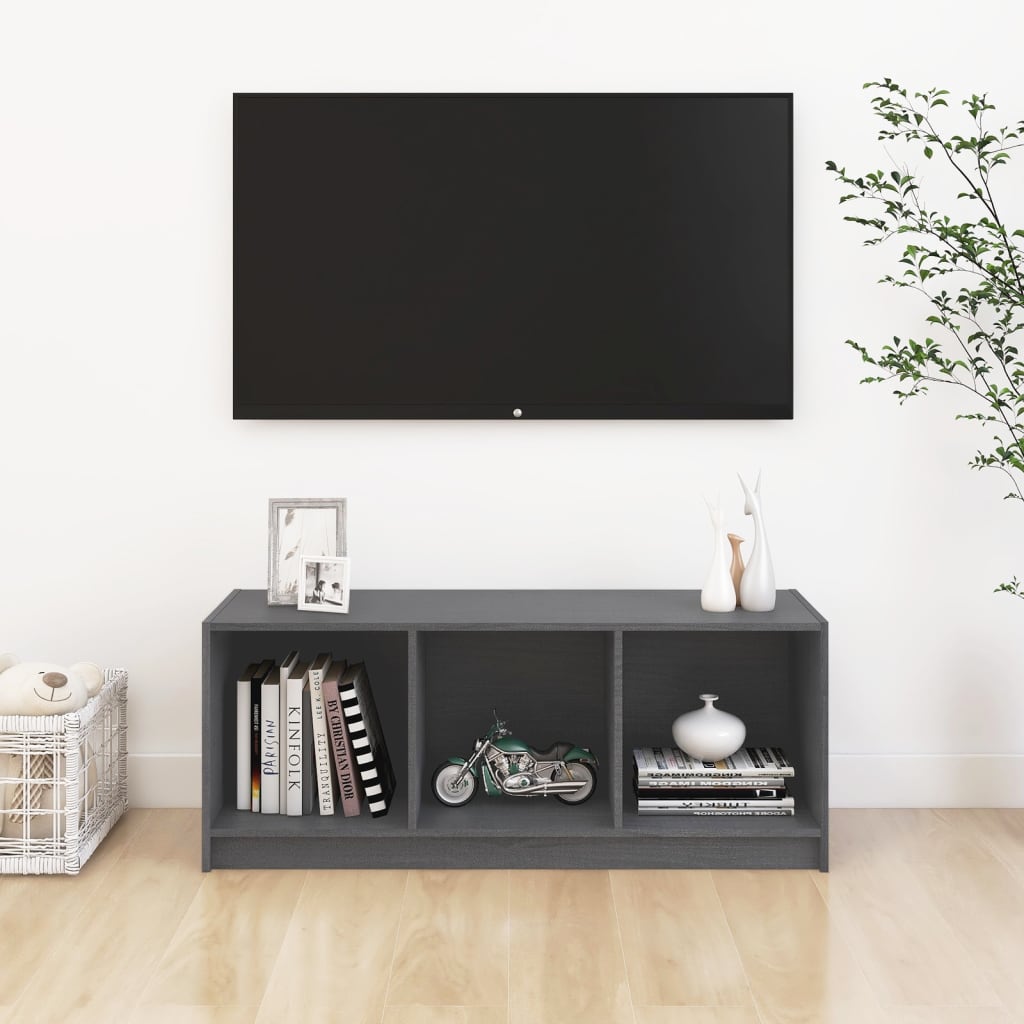 vidaXL Tv-meubel 104x33x41 cm massief grenenhout