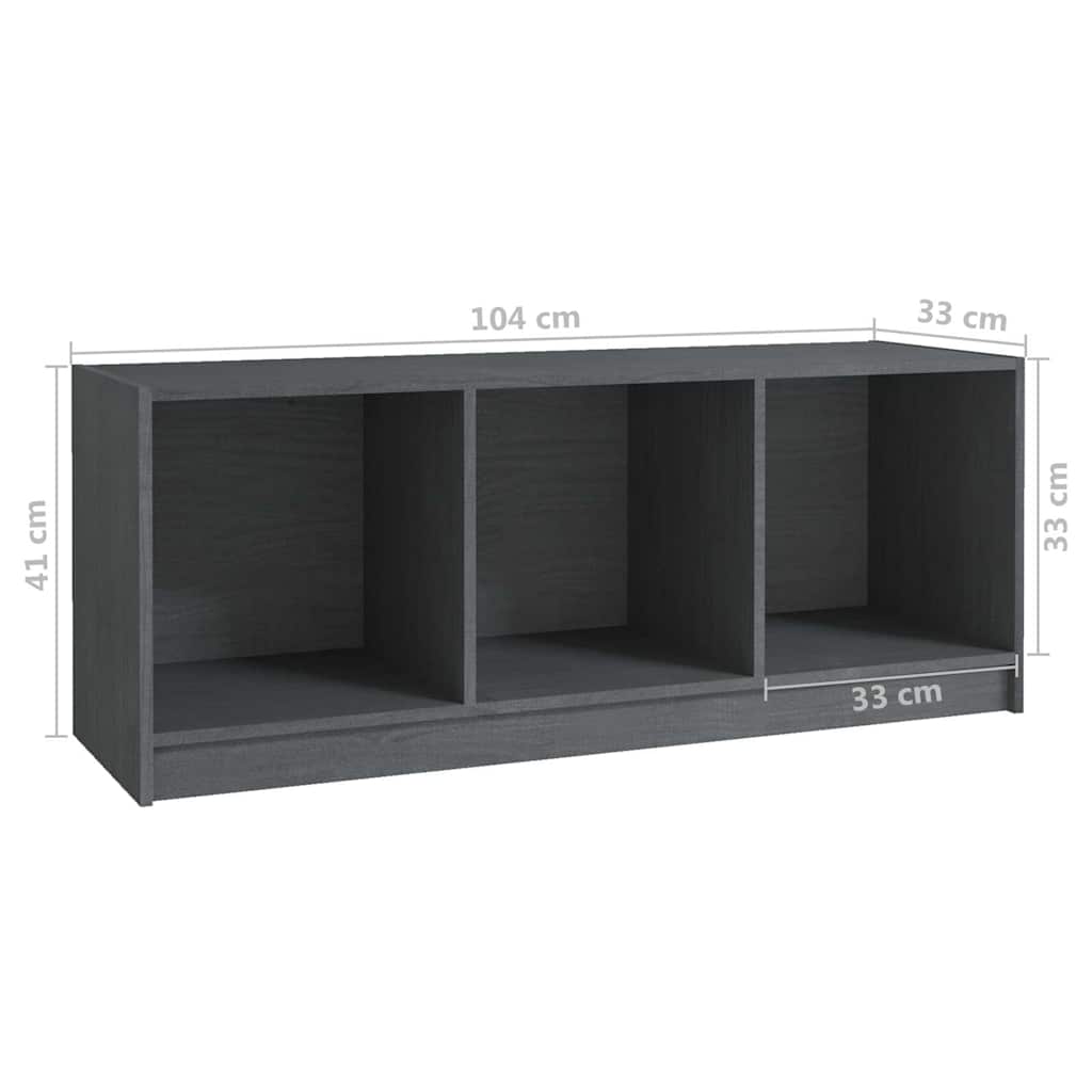 vidaXL Tv-meubel 104x33x41 cm massief grenenhout