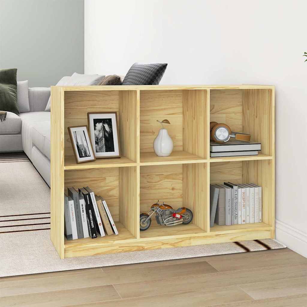 vidaXL Boekenkast 104x33x76 cm massief grenenhout