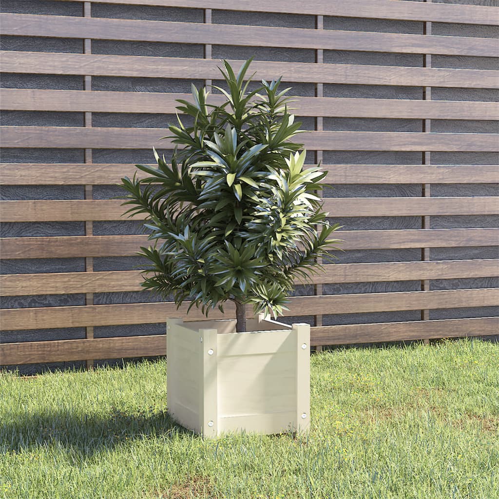 vidaXL Planters 2 pcs 31x31x31 cm solid pine wood