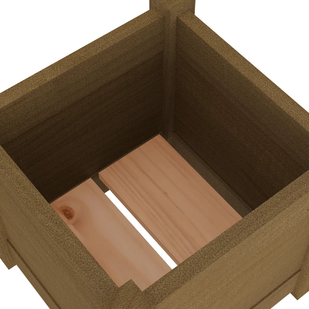 vidaXL Planters 2 pcs 31x31x31 cm solid pine wood