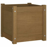 vidaXL Plantenbakken 2 st 40x40x40 cm massief grenenhout