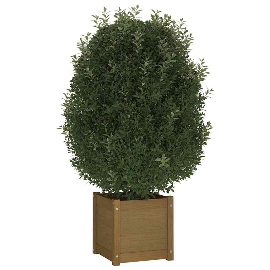 vidaXL Plantenbakken 2 st 40x40x40 cm massief grenenhout