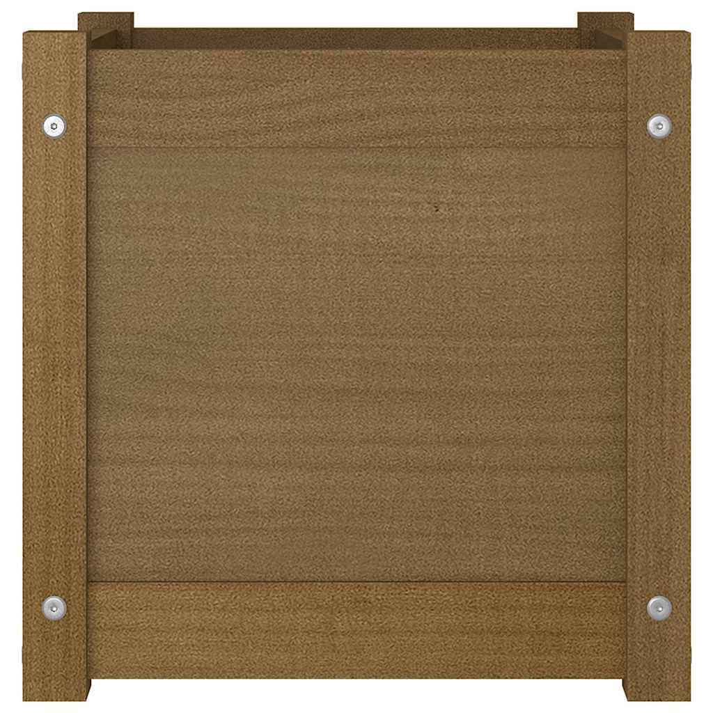 vidaXL Plantenbakken 2 st 40x40x40 cm massief grenenhout