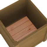 vidaXL Plantenbakken 2 st 40x40x40 cm massief grenenhout