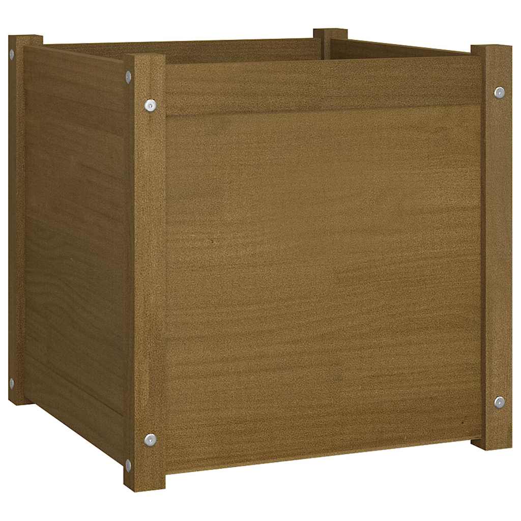 vidaXL Planters 2 pcs 50x50x50 cm solid pine wood