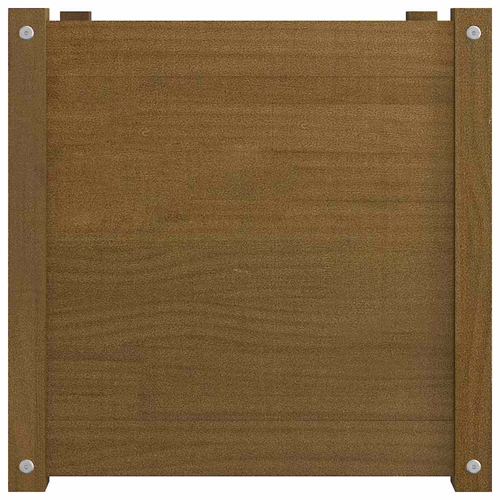 vidaXL Planters 2 pcs 50x50x50 cm solid pine wood