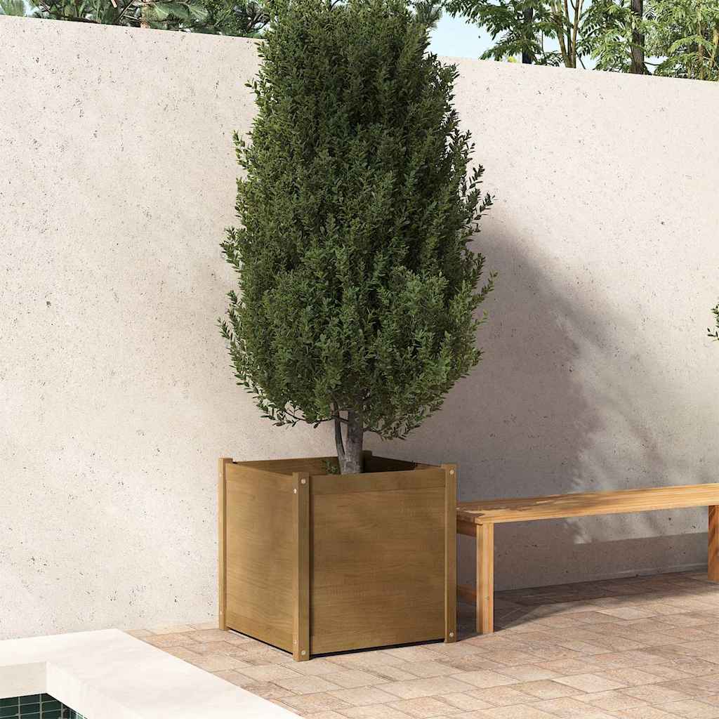 vidaXL Plantenbaken 2 st 60x60x60 cm massief grenenhout