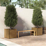 vidaXL Plantenbaken 2 st 60x60x60 cm massief grenenhout