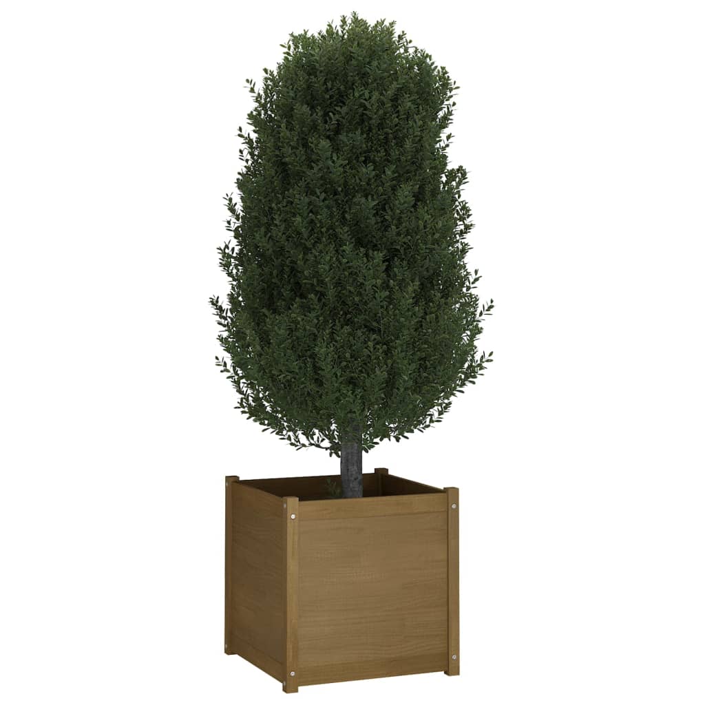 vidaXL Plantenbaken 2 st 60x60x60 cm massief grenenhout