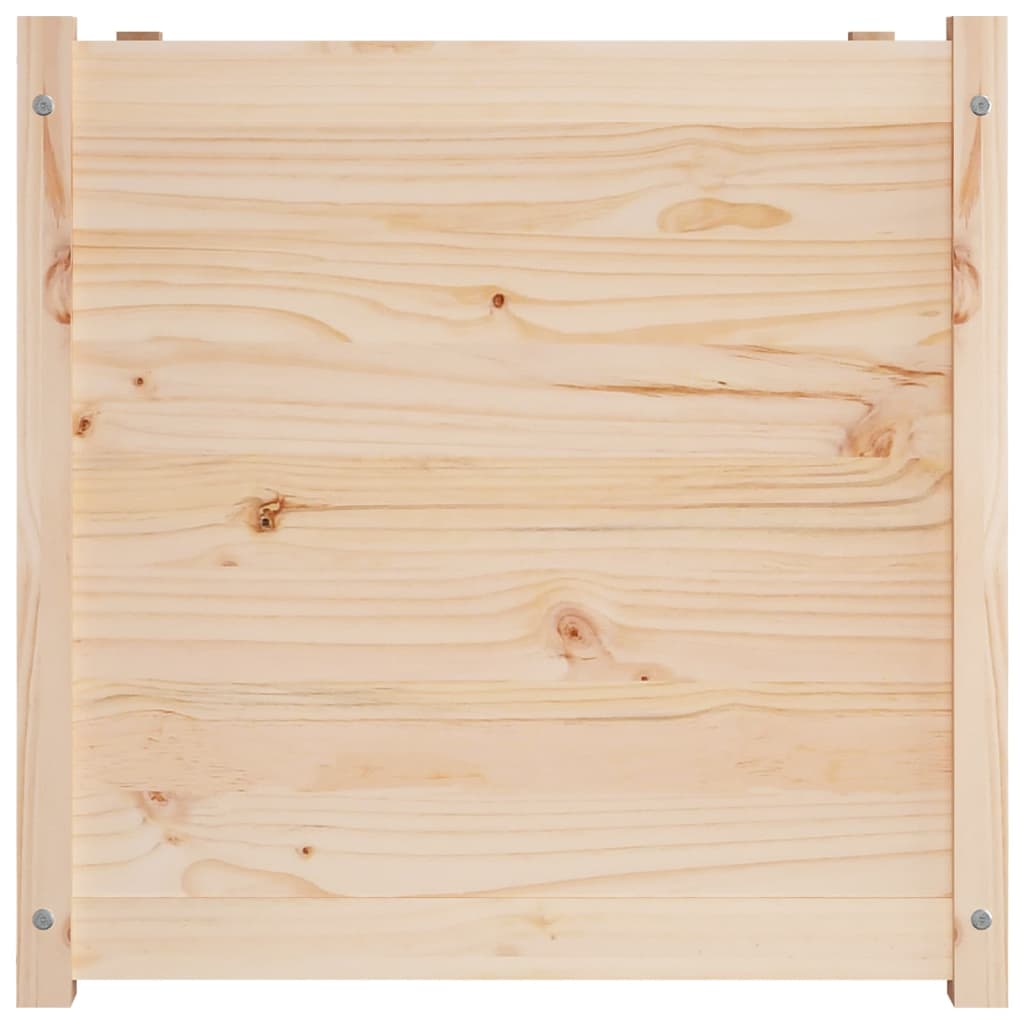 vidaXL Planter 70x70x70 cm solid pine wood
