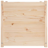 vidaXL Planter 70x70x70 cm solid pine wood