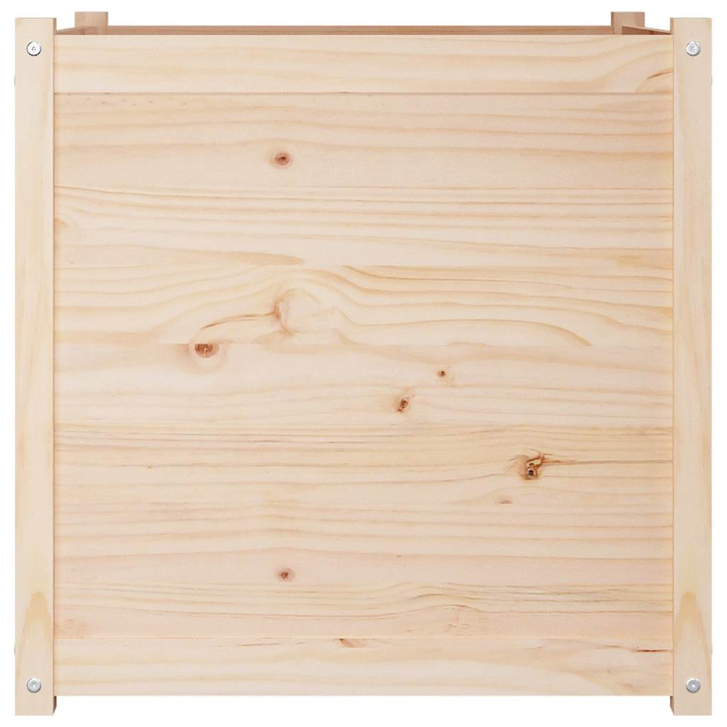 vidaXL Planter 70x70x70 cm solid pine wood