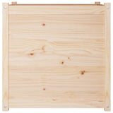 vidaXL Planter 70x70x70 cm solid pine wood