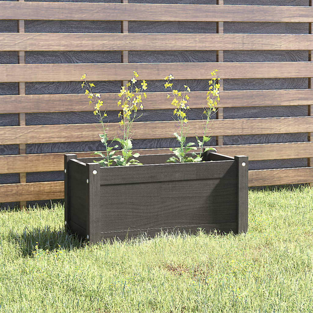 vidaXL Plantenbak 60x31x31 cm massief grenenhout