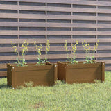 vidaXL Plantenbak 60x31x31 cm massief grenenhout