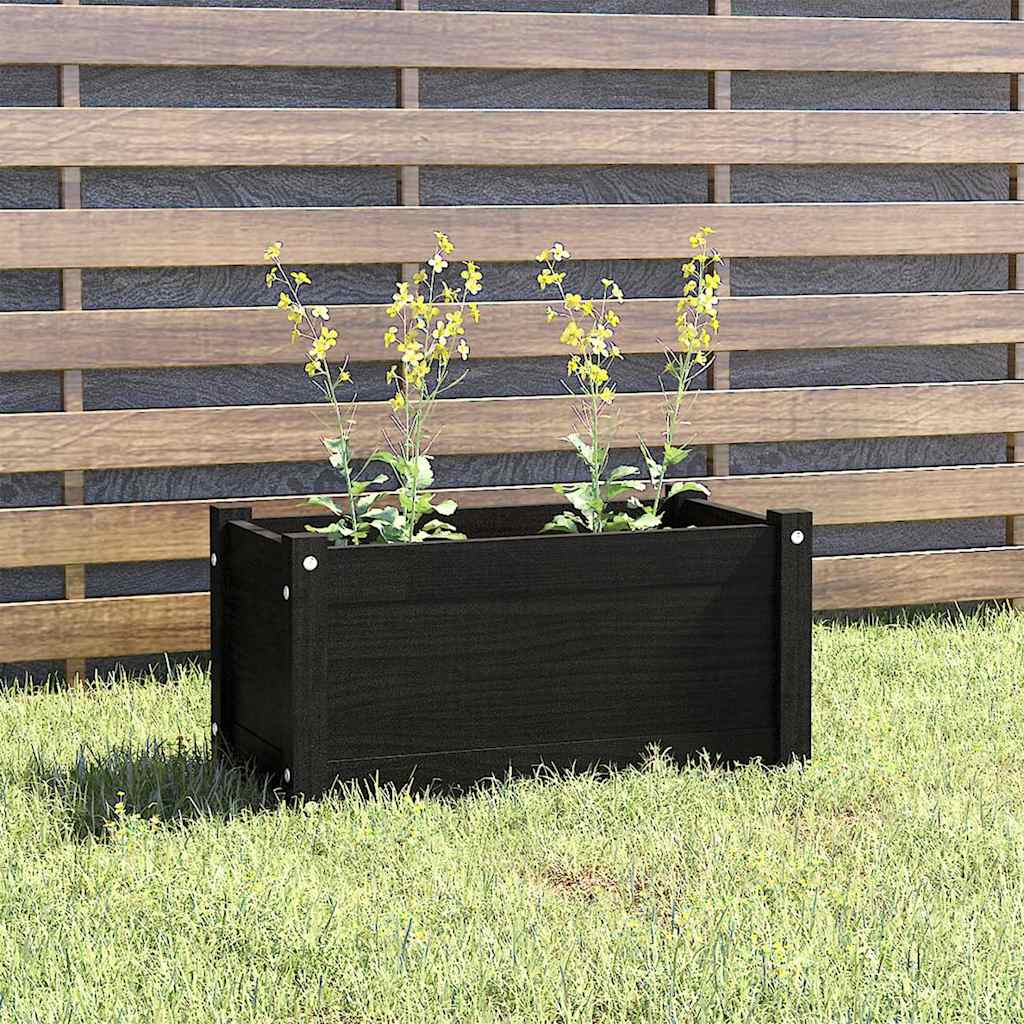 vidaXL Plantenbak 60x31x31 cm massief grenenhout
