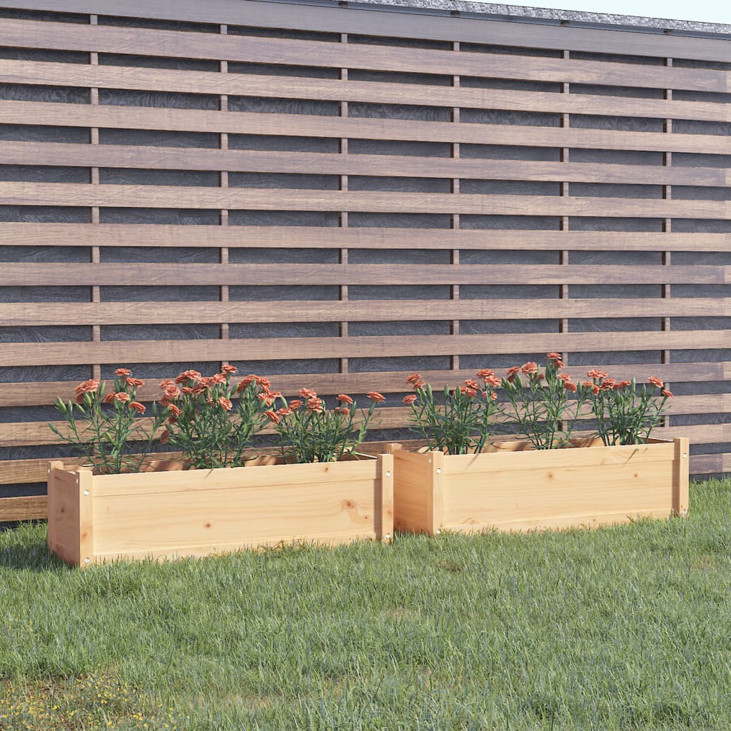 vidaXL Plantenbak 100x31x31 cm massief grenenhout