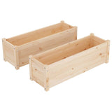 vidaXL Plantenbak 100x31x31 cm massief grenenhout