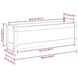 vidaXL Plantenbak 100x31x31 cm massief grenenhout