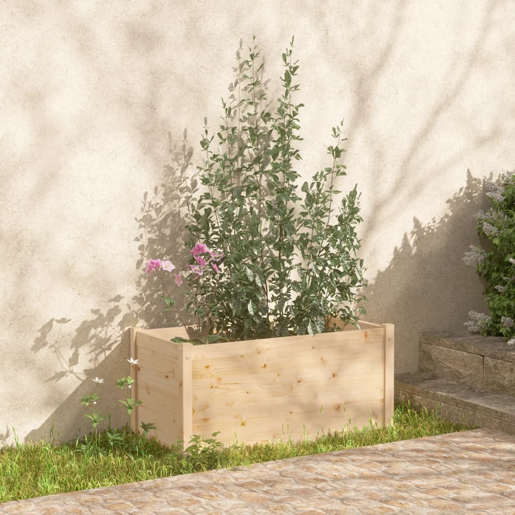 vidaXL Planter 100x50x50 cm solid pine wood