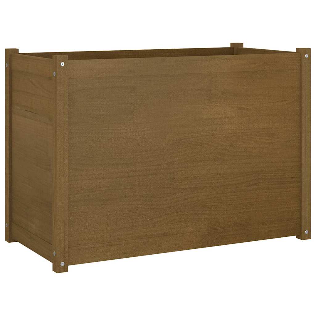 vidaXL Planter 100x50x70 cm Solid Pinewood Honey Brown