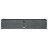 vidaXL Plantenbak verhoogd 150x31x31 cm massief grenenhout grijs