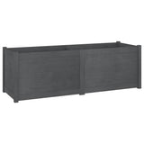 vidaXL Plantenbak 150x50x50 cm massief grenenhout wit