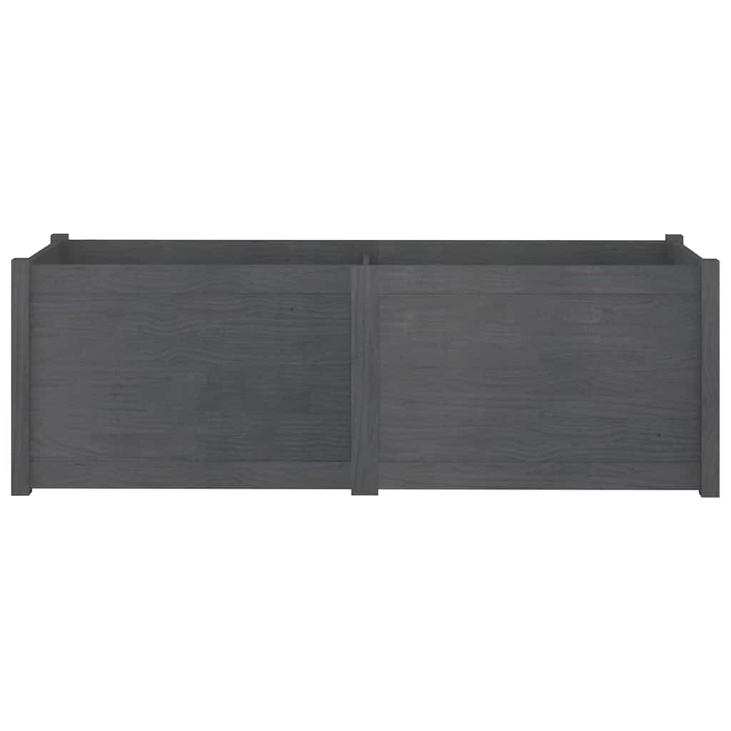 vidaXL Plantenbak 150x50x50 cm massief grenenhout wit