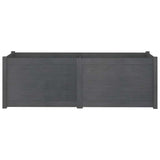 vidaXL Plantenbak 150x50x50 cm massief grenenhout wit