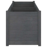 vidaXL Plantenbak 150x50x50 cm massief grenenhout wit