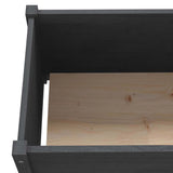 vidaXL Plantenbak 150x50x50 cm massief grenenhout wit