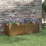 vidaXL Plantenbak 150x50x50 cm massief grenenhout wit