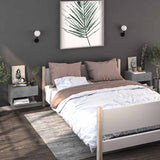 vidaXL Wall-Mounted Bedside Table White