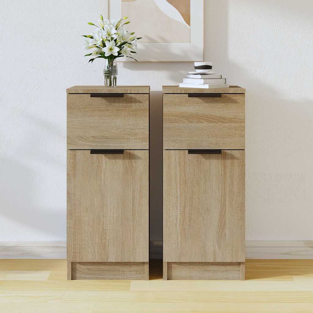 vidaXL Dressoir 30x30x70 cm bewerkt hout wit