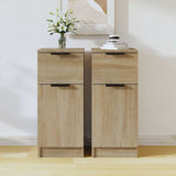 vidaXL Dressoir 30x30x70 cm bewerkt hout wit