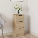 vidaXL Dressoir 30x30x70 cm bewerkt hout wit